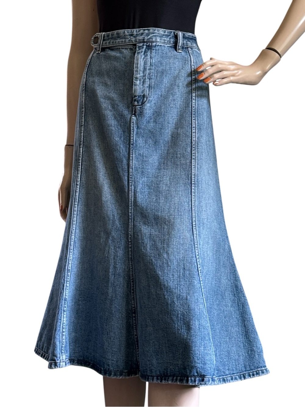 Vintage Ralph Lauren Jeans Company Denim Skirt 12
